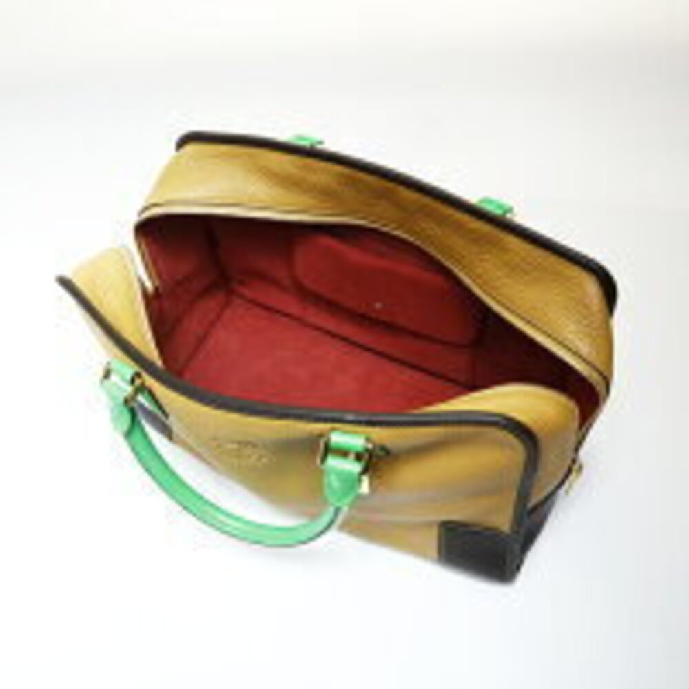 LOEWE Oro Amazona Anagram Handbag Brown - Picture 12 of 13